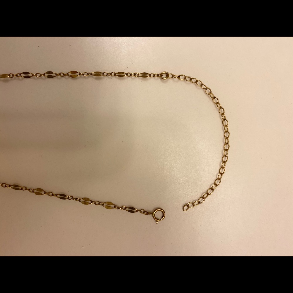 Gold lariat necklace - Picture 4 of 5